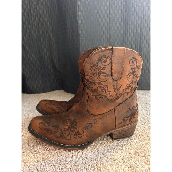 Roper shortie cowboy boots size 9 - Picture 1 of 6